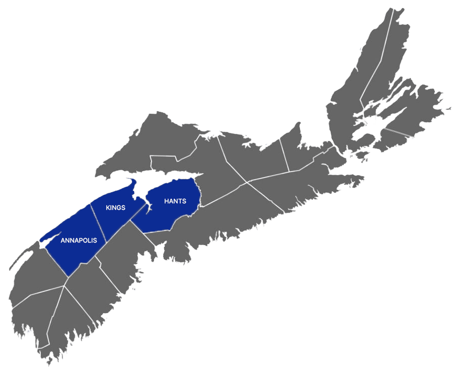 Nova Scotia service coverage map
